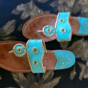 Jack Rogers Leather Handmade Sandals SZ 9